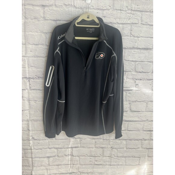 Columbia Men’s Philadelphia Flyers Athleisure  Golf Quarter Zip Pullover Size XL - Picture 6 of 9